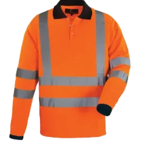 Polo de Travail Haute Visibilité - Manches Longues