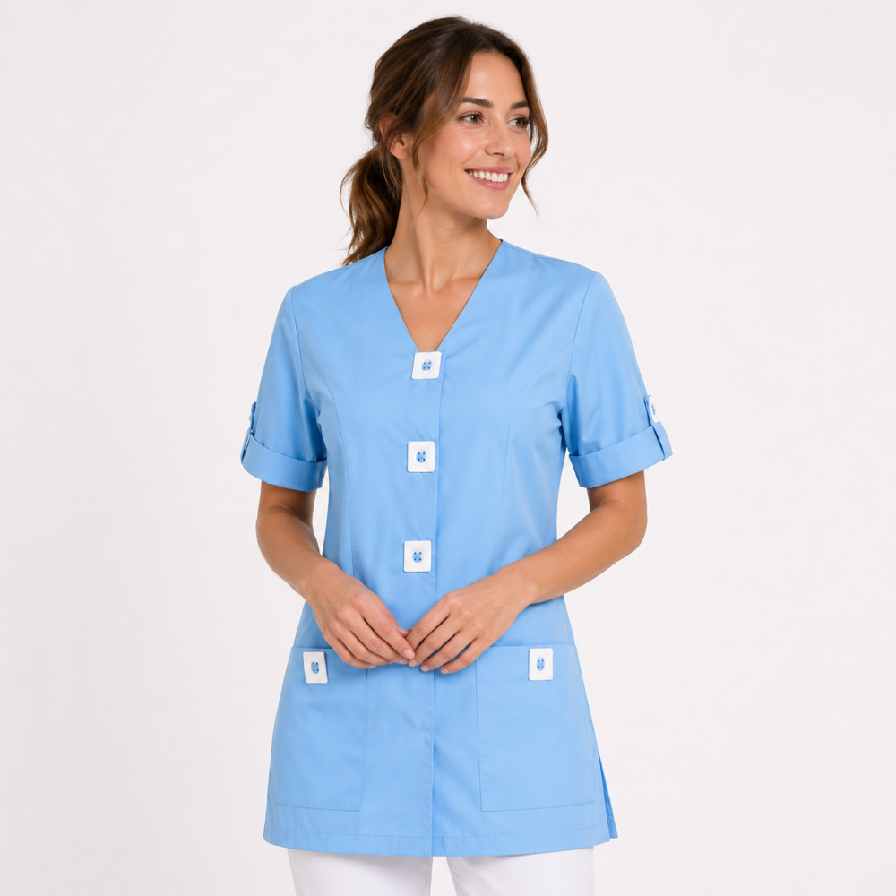 Blouse femme coupe moderne professionnelle