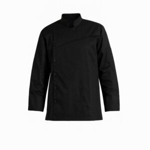 Veste de cuisine noire homme femme – Manches longues