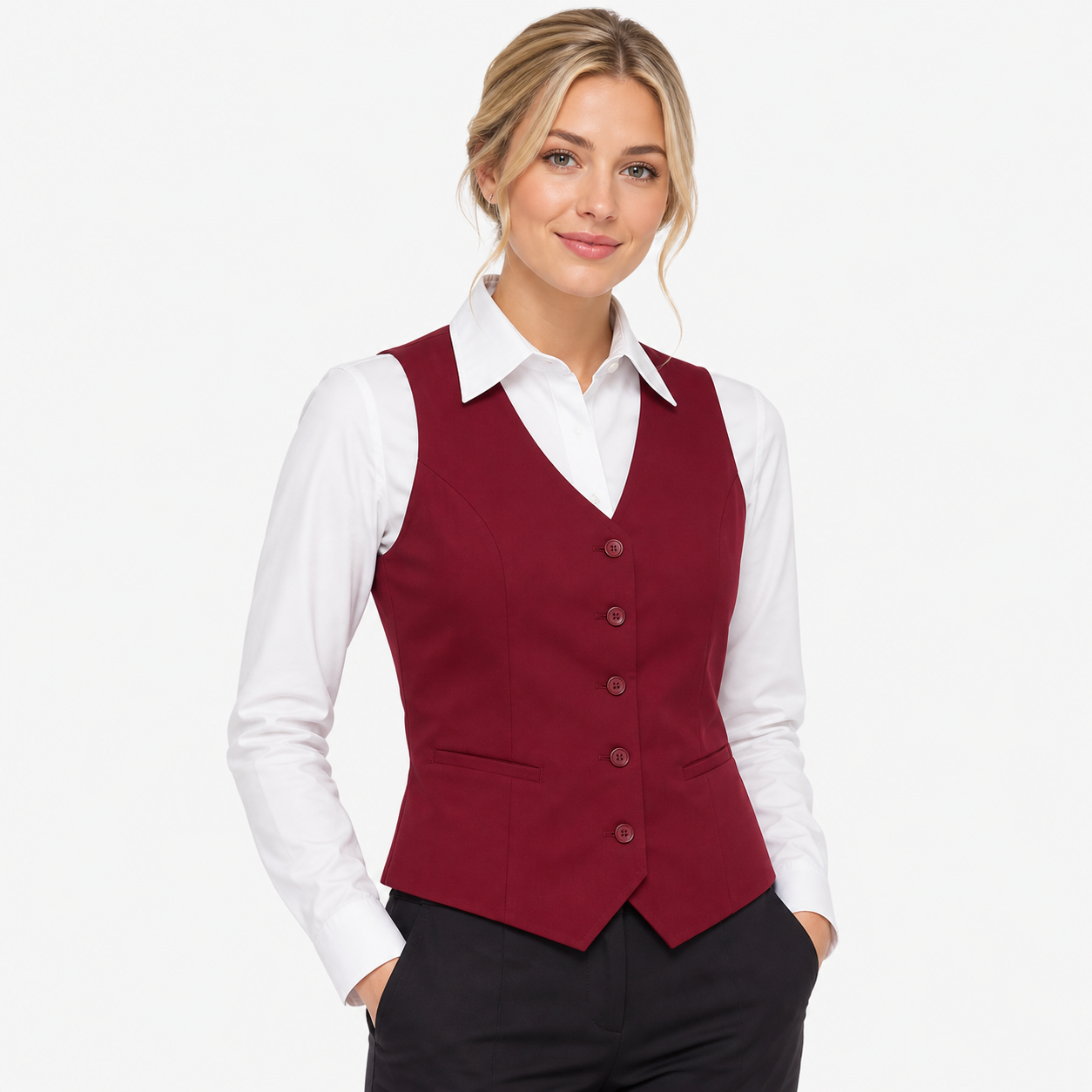 Gilet de Travail Élégant pour Femme – Tenue Professionnelle