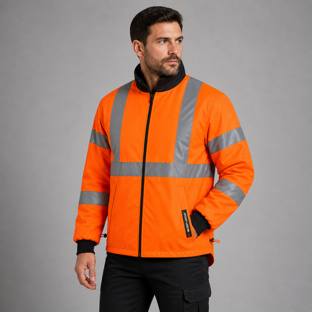 Gilet de froid haute visibilité avec manches amovibles