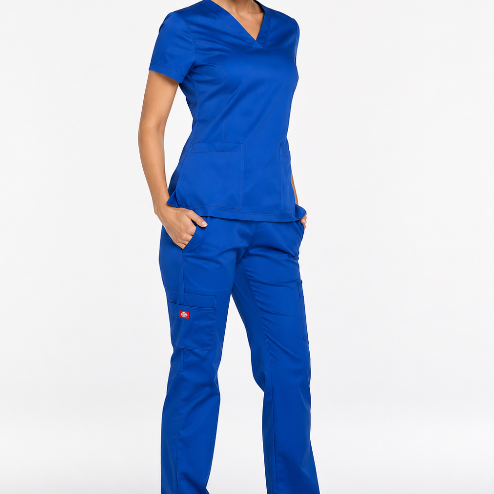 Tunique médicale bleue tenue de travail