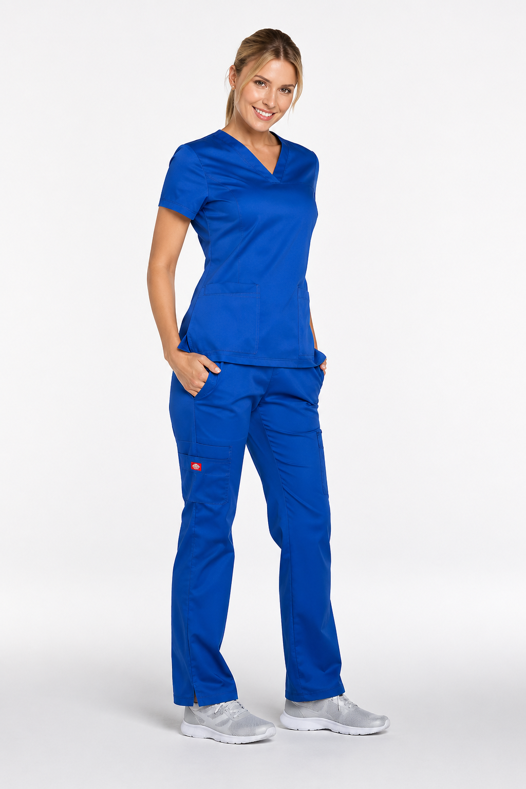 Tunique médicale bleue tenue de travail