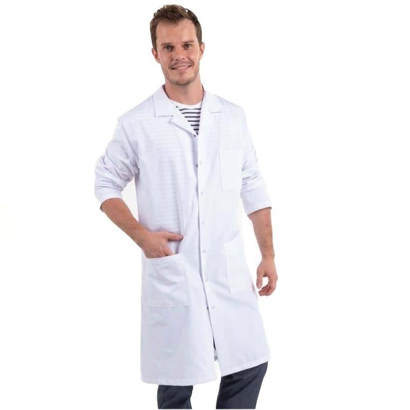 Blouse médicale blanche longue usage professionnel
