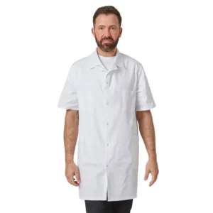 Blouse blanche de travail manches courtes