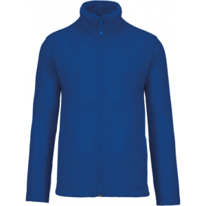 Veste polaire médicale zippée personnalisable bleu roi