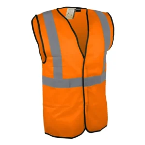 Gilet haute visibilité avec fermeture par bande auto-agrippante