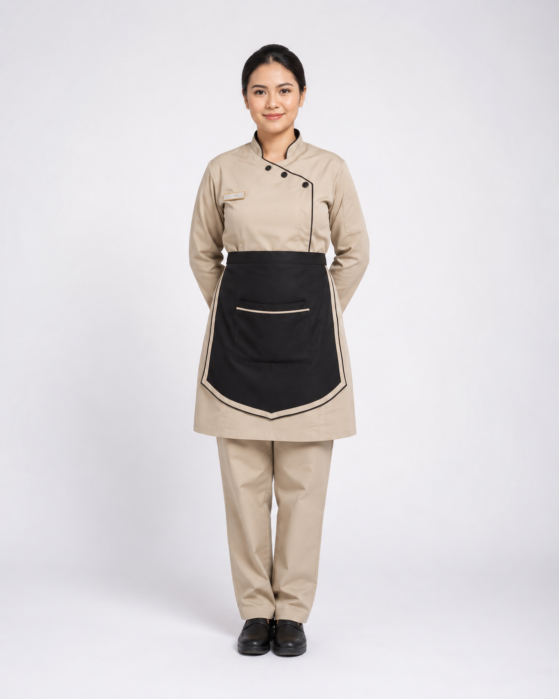 Ensemble de service hôtelier beige & noire