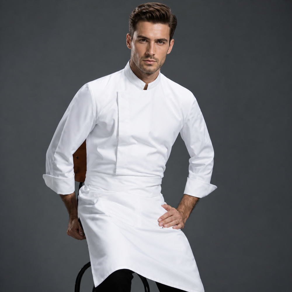Veste Cuisine Blanche croisée