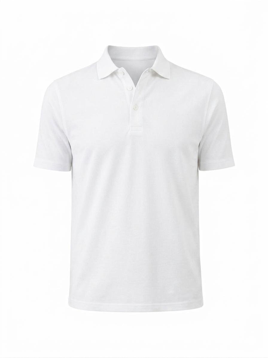 Polo demi manche Blanc