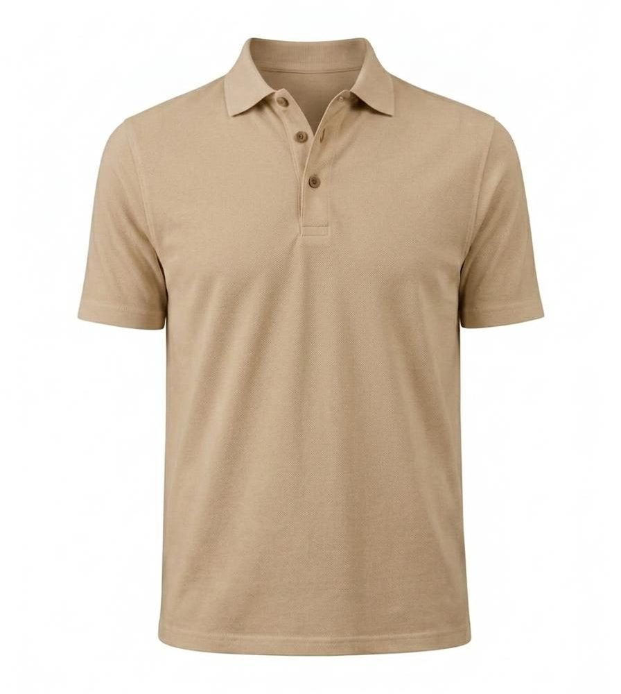 Polo demi Manche Marron