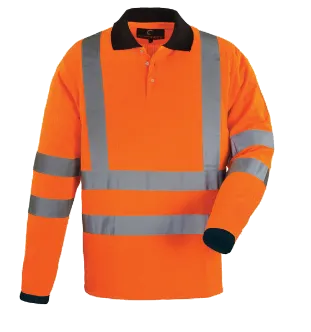Polo de Travail Haute Visibilité - Manches Longues