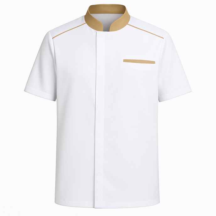 Veste de cuisine homme manches courtes