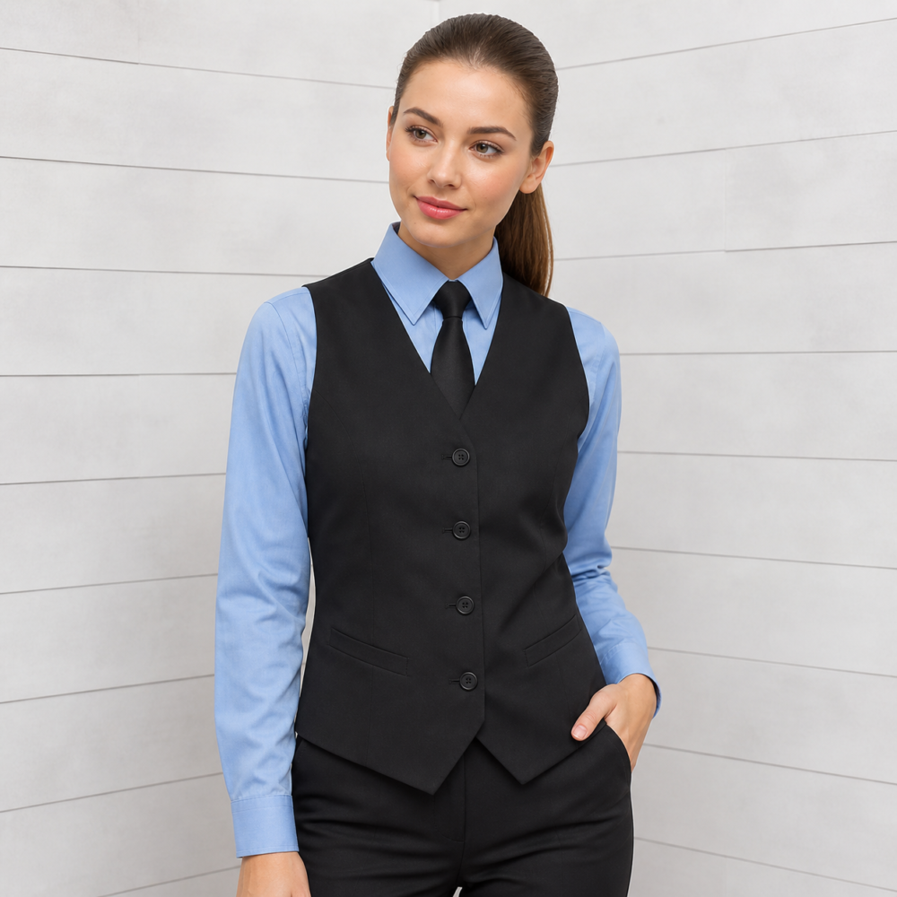 Gilet de Serveuse Professionnel pour Restaurant et Horeca