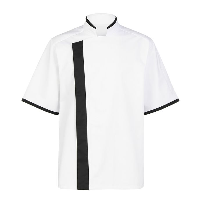 Veste de cuisine noire – Manches courtes