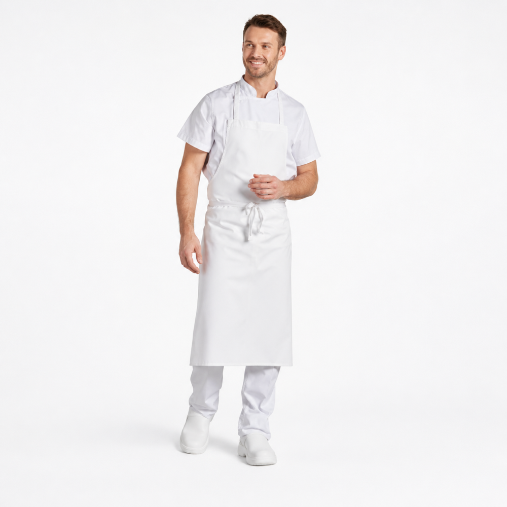 Tablier cuisine Bavette blanc