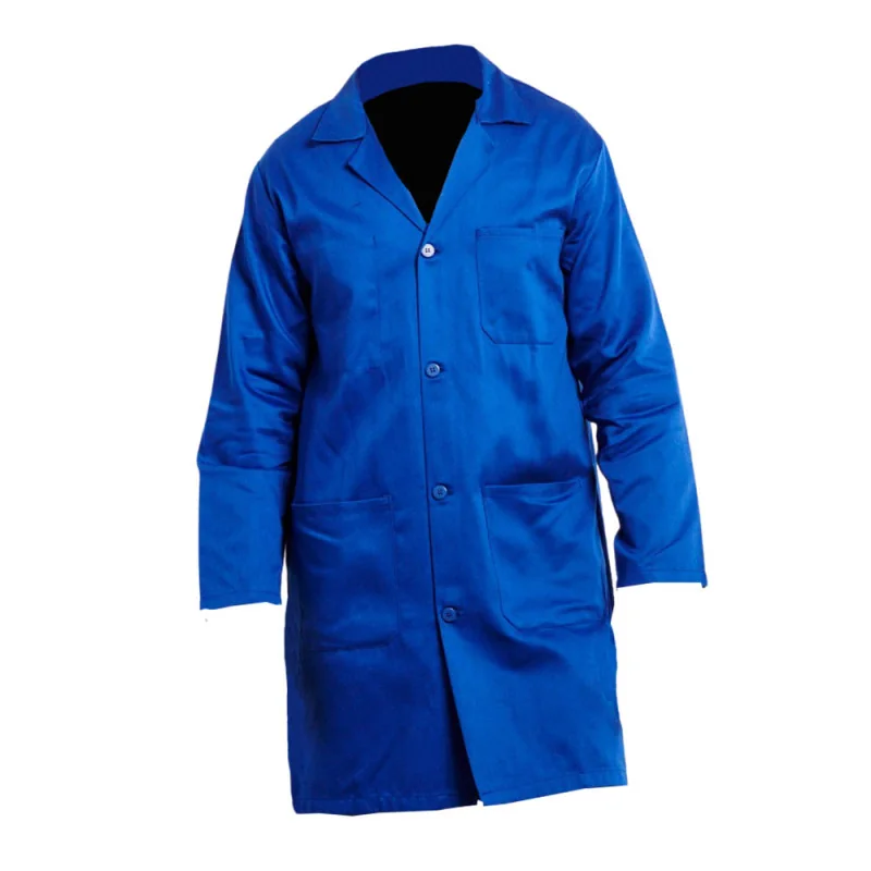 Blouse de travail bleue 100% Coton PBV