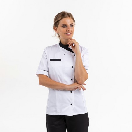 Veste de Cuisine Femme Manches Courtes
