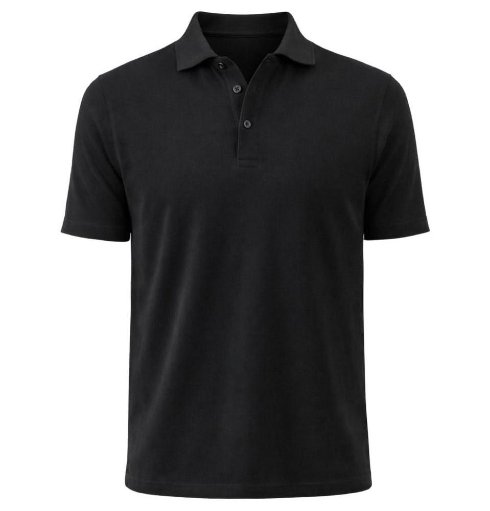 Polo demi manche Noir